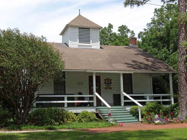 Community Hall in the quaint town of Magnolia Springs, AL