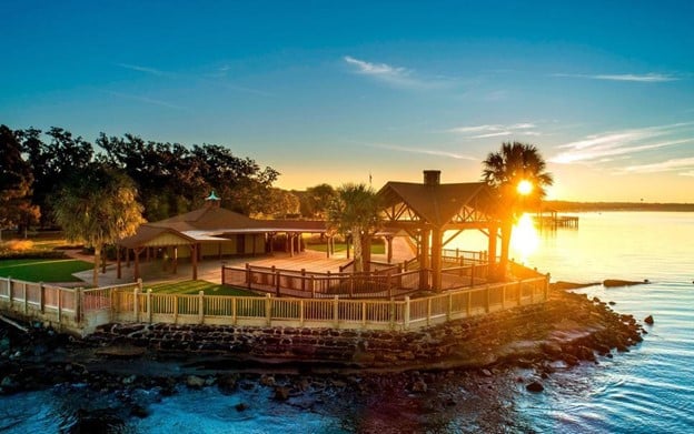 Scenic Waterfront view from the Grand Hotel in Point Clear, AL